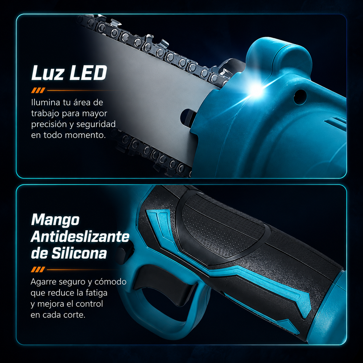 PowerCut 24V™ - Motosierra Eléctrica + Maletín + 2 Baterías GRATIS