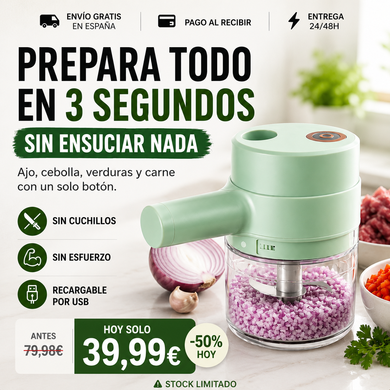 TurboChef™ — Cortador Inteligente 5 en 1