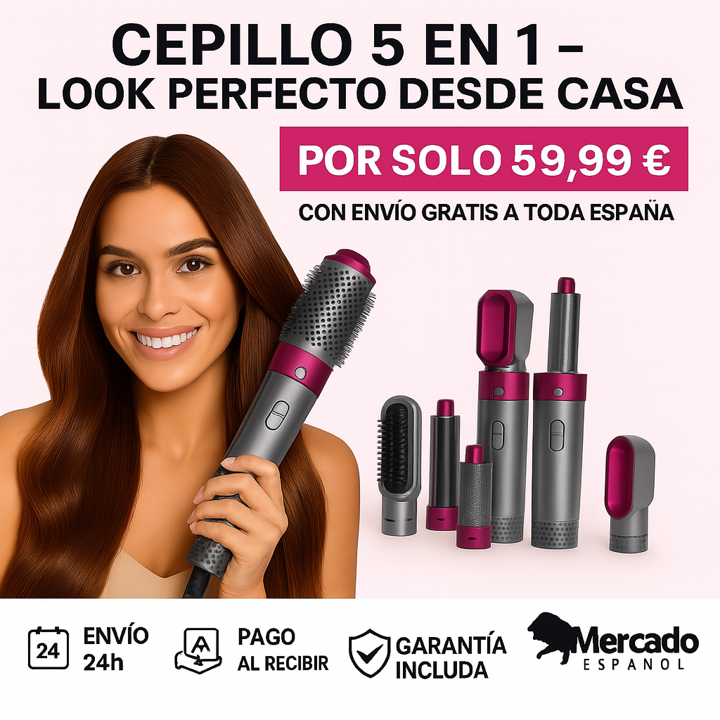 ProStyler - Cepillo 5 en 1 – ¡El Secreto para un Cabello Perfecto en Minutos!