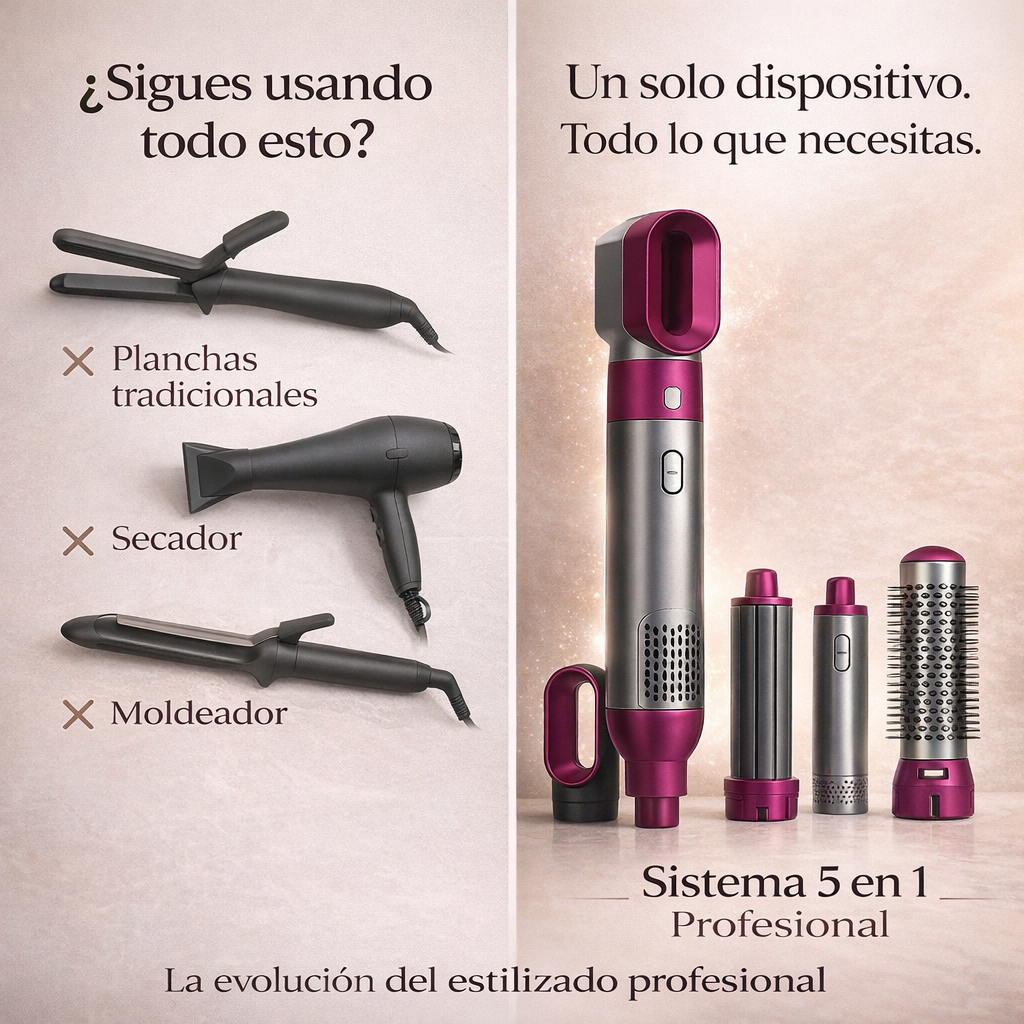 ProStyler - Cepillo 5 en 1 – ¡El Secreto para un Cabello Perfecto en Minutos!