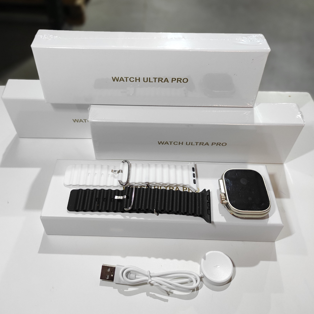 Liquidación por Cierre: Pack Ultra Pro™: Smartwatch + 2 Correas + Auriculares Premium Gratis