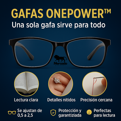 Gafas OnePower™ – Visión clara inmediata | COMPRA 1 Y RECIBE 2 + 2 Estuches de Lujo GRATIS