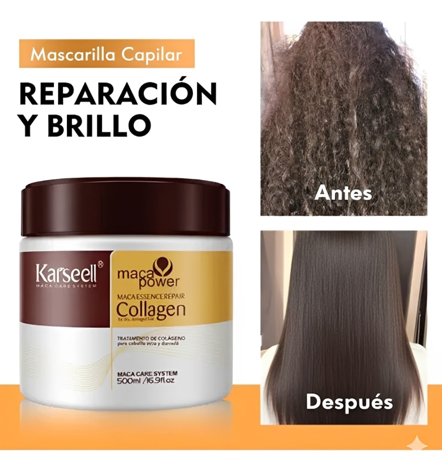 SilkBrush Pro™ | Cepillo Alisador Profesional 2 en 1 + Mascarilla Capilar de Colágeno de REGALO + Envío Gratis